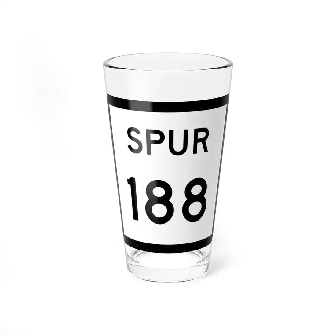 Texas Spur 188 (Texas) (Road Sign) Pint Glass 16oz 16oz - Go Mug Yourself