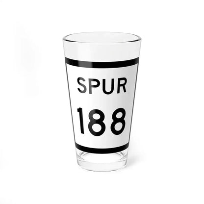 Texas Spur 188 (Texas) (Road Sign) Pint Glss 16oz 16oz - Go Mug Yourself