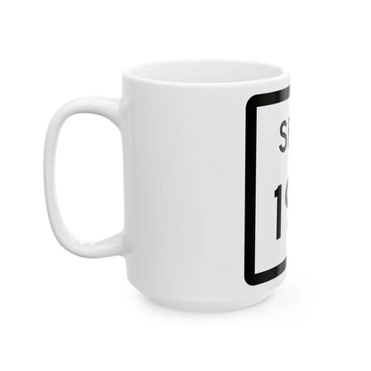 Texas Spur 190 (Texas) (Road Sign) White Coffee Mug - Go Mug Yourself