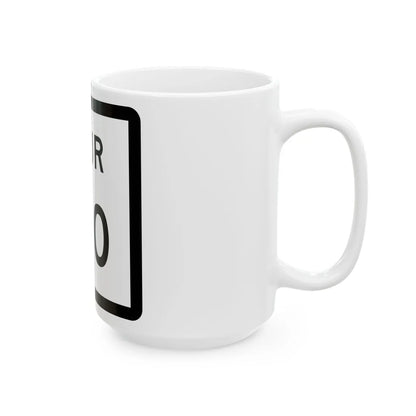 Texas Spur 190 (Texas) (Road Sign) White Coffee Mug - Go Mug Yourself