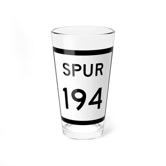 Texas Spur 194 (Texas) (Road Sign) Pint Glss 16oz 16oz - Go Mug Yourself