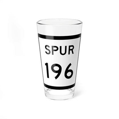 Texas Spur 196 (Texas) (Road Sign) Pint Glass 16oz 16oz - Go Mug Yourself