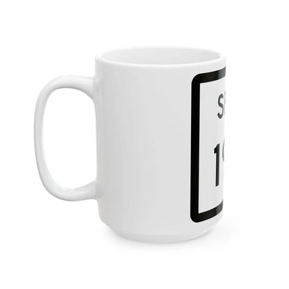 Texas Spur 196 (Texas) (Road Sign) White Coffee Mug - Go Mug Yourself