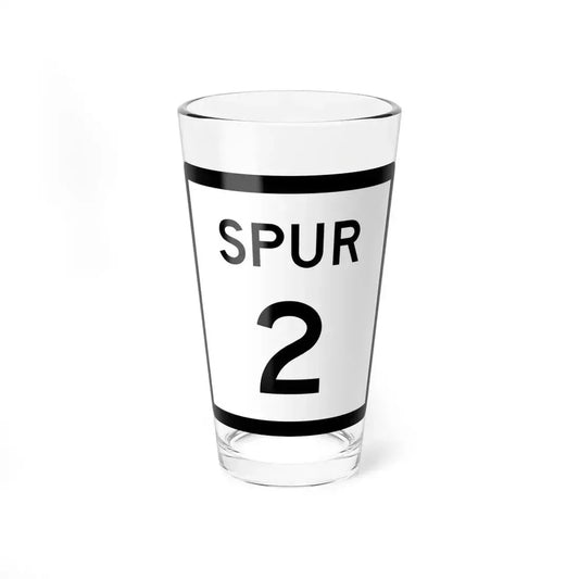 Texas Spur 2 (Texas) (Road Sign) Pint Glass 16oz 16oz - Go Mug Yourself