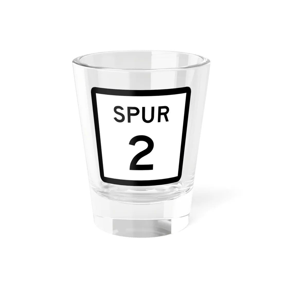 Texas Spur 2 (Texas) (Road Sign) Shot Glass 1.5oz 1.5oz - Go Mug Yourself