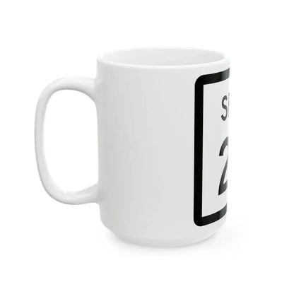 Texas Spur 29 (Texas) (Road Sign) White Coffee Mug - Go Mug Yourself