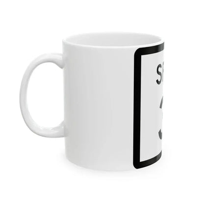 Texas Spur 31 (Texas) (Road Sign) White Coffee Mug - Go Mug Yourself