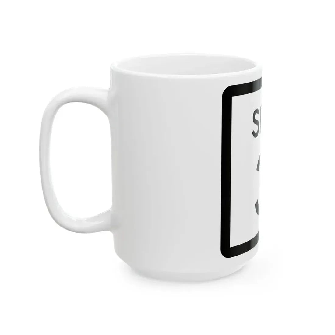 Texas Spur 31 (Texas) (Road Sign) White Coffee Mug - Go Mug Yourself