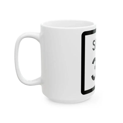 Texas Spur 35 (Texas) (Road Sign) White Coffee Mug - Go Mug Yourself