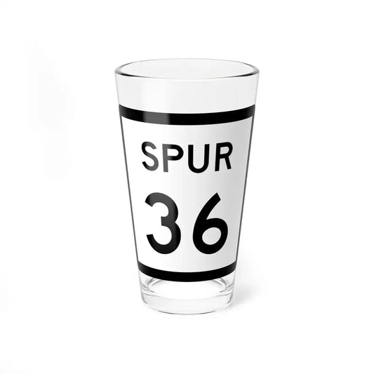 Texas Spur 36 (Texas) (Road Sign) Pint Glss 16oz 16oz - Go Mug Yourself