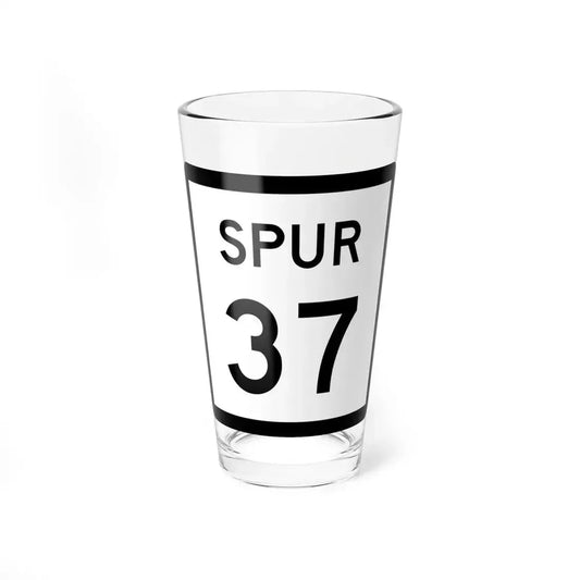 Texas Spur 37 (Texas) (Road Sign) Pint Glass 16oz 16oz - Go Mug Yourself