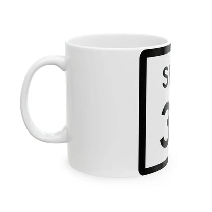 Texas Spur 39 (Texas) (Road Sign) White Coffee Mug - Go Mug Yourself