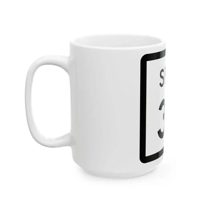 Texas Spur 39 (Texas) (Road Sign) White Coffee Mug - Go Mug Yourself