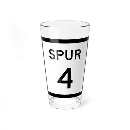 Texas Spur 4 (Texas) (Road Sign) Pint Glass 16oz 16oz - Go Mug Yourself