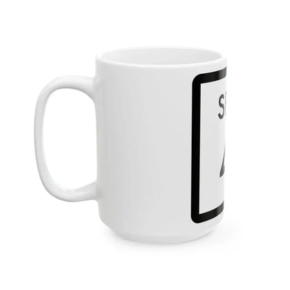 Texas Spur 41 (Texas) (Road Sign) White Coffee Mug - Go Mug Yourself