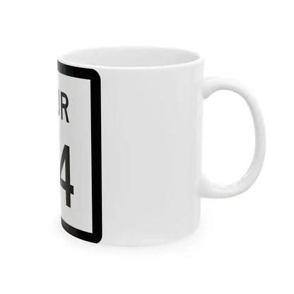 Texas Spur 44 (Texas) (Road Sign) White Coffee Mug - Go Mug Yourself