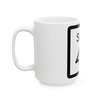 Texas Spur 47 (Texas) (Road Sign) White Coffee Mug - Go Mug Yourself