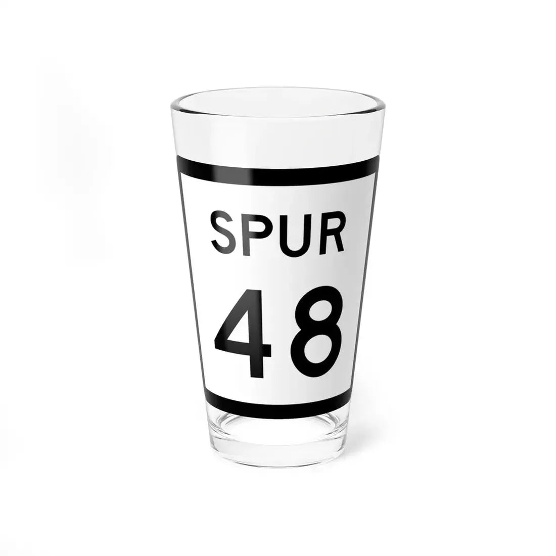 Texas Spur 48 (Texas) (Road Sign) Pint Glss 16oz 16oz - Go Mug Yourself