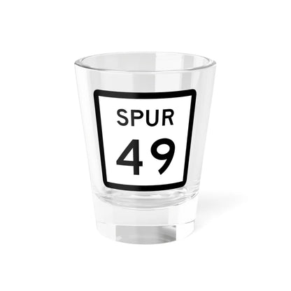 Texas Spur 49 (Texas) (Road Sign) Shot Glass 1.5oz 1.5oz - Go Mug Yourself