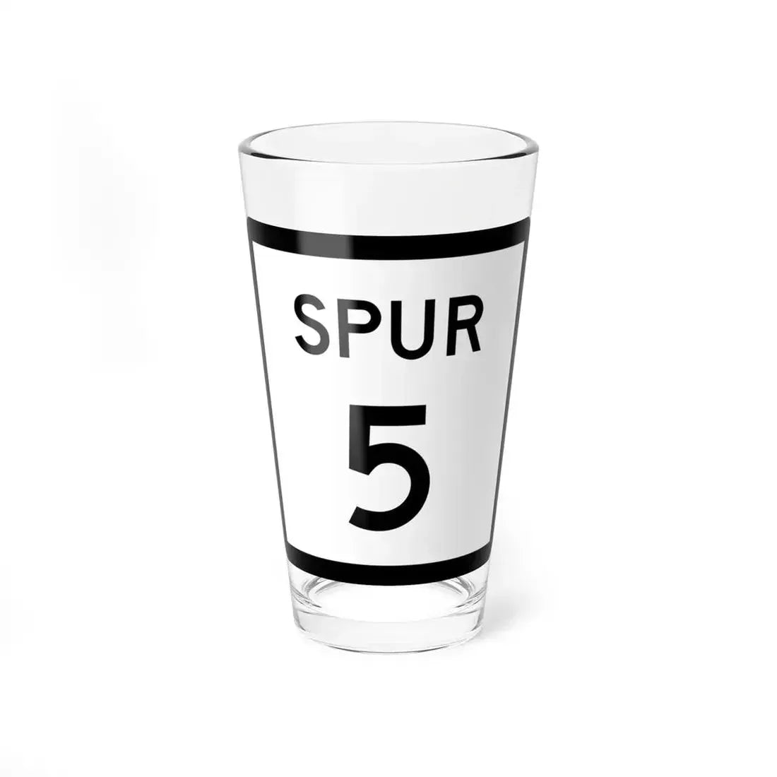 Texas Spur 5 (Texas) (Road Sign) Pint Glass 16oz 16oz - Go Mug Yourself