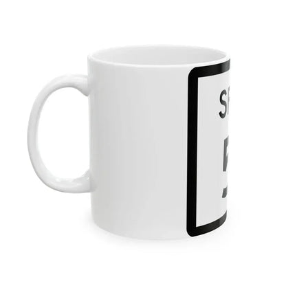 Texas Spur 51 (Texas) (Road Sign) White Coffee Mug - Go Mug Yourself