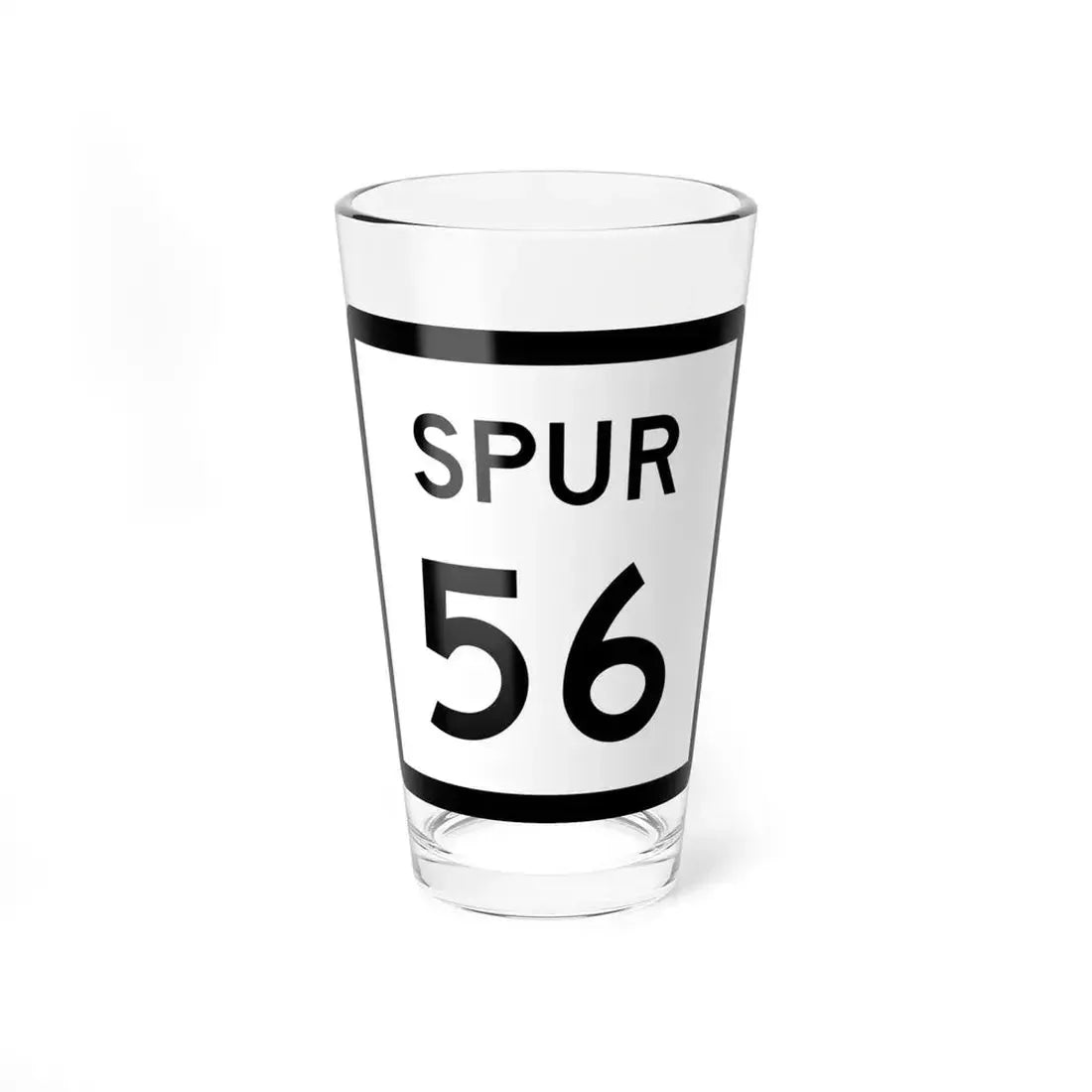 Texas Spur 56 (Texas) (Road Sign) Pint Glass 16oz 16oz - Go Mug Yourself