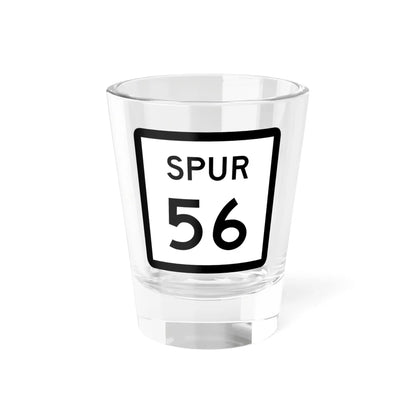 Texas Spur 56 (Texas) (Road Sign) Shot Glass 1.5oz 1.5oz - Go Mug Yourself