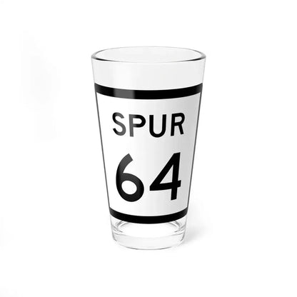 Texas Spur 64 (Texas) (Road Sign) Pint Glass 16oz 16oz - Go Mug Yourself