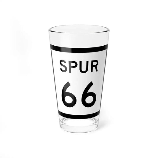 Texas Spur 66 (Texas) (Road Sign) Pint Glass 16oz 16oz - Go Mug Yourself