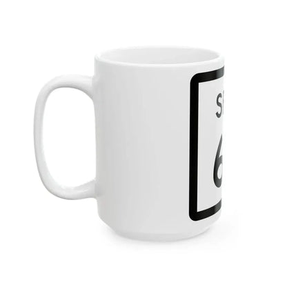 Texas Spur 68 (Texas) (Road Sign) White Coffee Mug - Go Mug Yourself