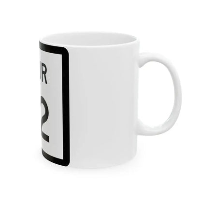 Texas Spur 72 (Texas) (Road Sign) White Coffee Mug - Go Mug Yourself