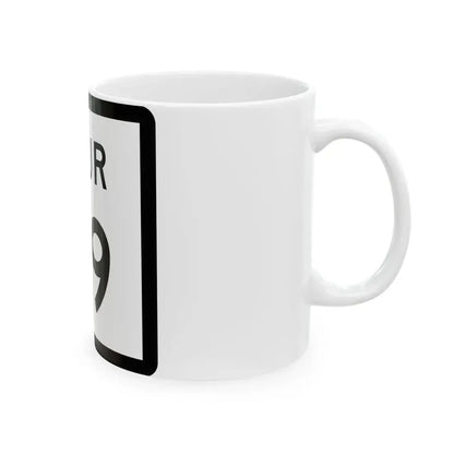 Texas Spur 79 (Texas) (Road Sign) White Coffee Mug - Go Mug Yourself