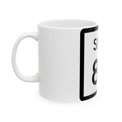 Texas Spur 82 (Texas) (Road Sign) White Coffee Mug - Go Mug Yourself