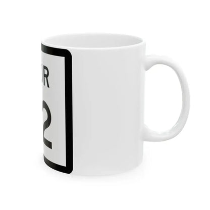 Texas Spur 82 (Texas) (Road Sign) White Coffee Mug - Go Mug Yourself