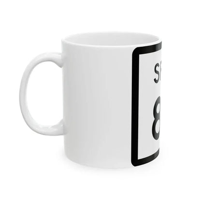 Texas Spur 83 (Texas) (Road Sign) White Coffee Mug - Go Mug Yourself