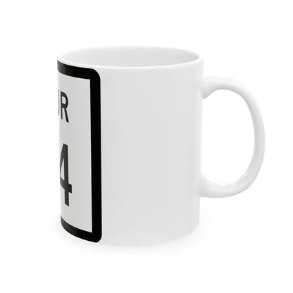 Texas Spur 84 (Texas) (Road Sign) White Coffee Mug - Go Mug Yourself