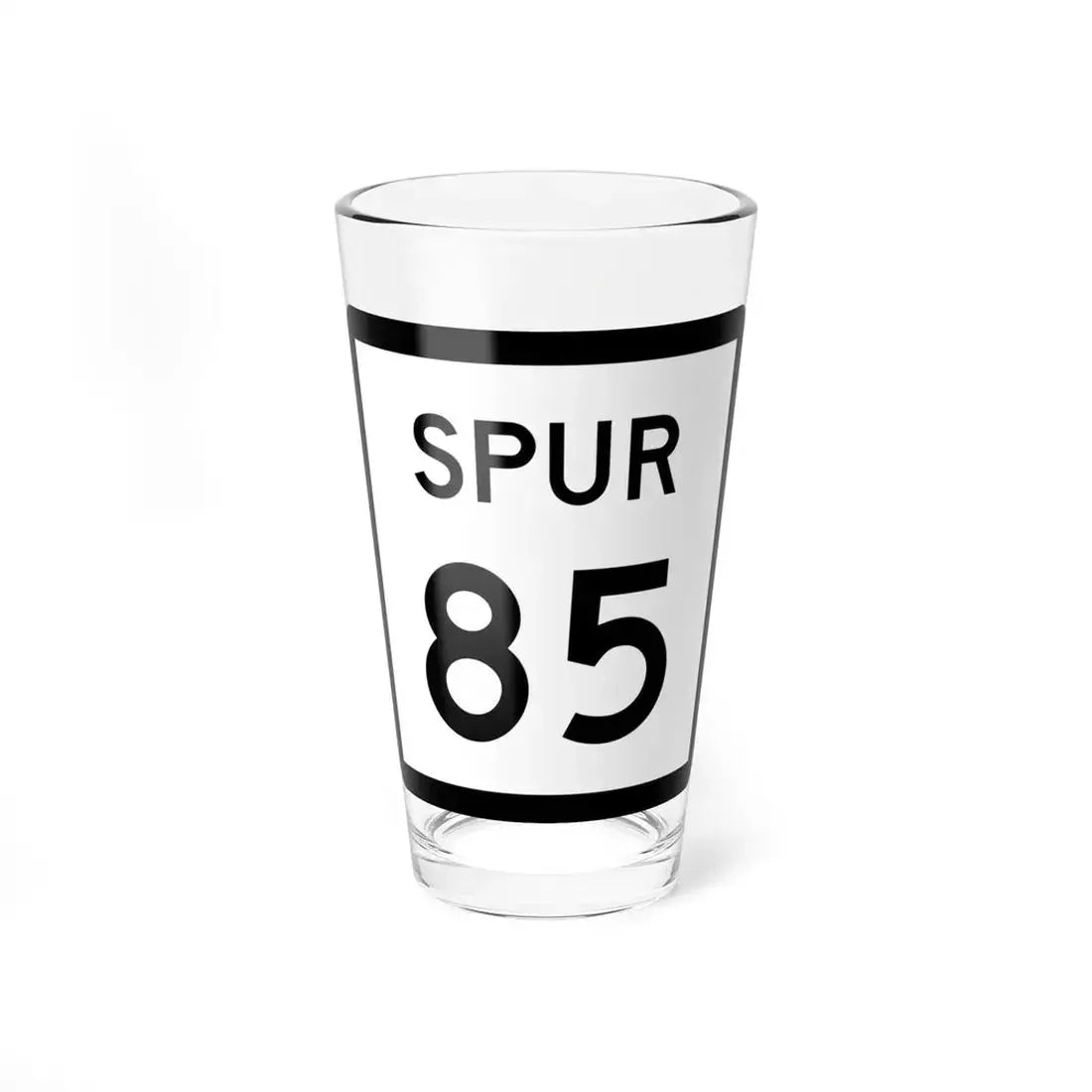 Texas Spur 85 (Texas) (Road Sign) Pint Glass 16oz 16oz - Go Mug Yourself