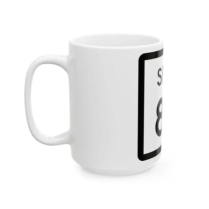 Texas Spur 85 (Texas) (Road Sign) White Coffee Mug - Go Mug Yourself