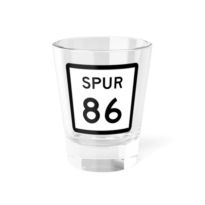 Texas Spur 86 (Texas) (Road Sign) Shot Glass 1.5oz 1.5oz - Go Mug Yourself