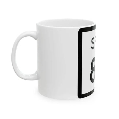 Texas Spur 87 (Texas) (Road Sign) White Coffee Mug - Go Mug Yourself
