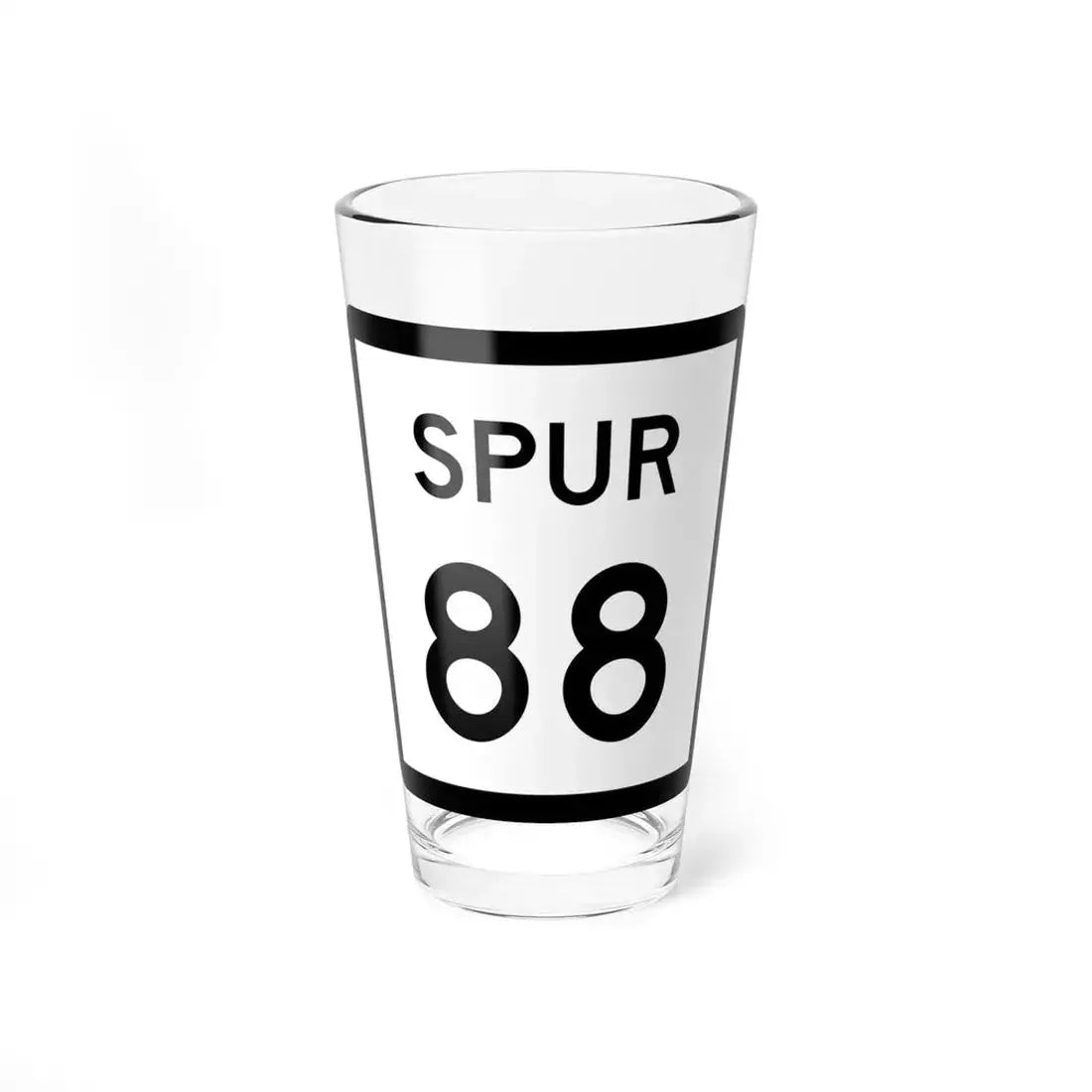 Texas Spur 88 (Texas) (Road Sign) Pint Glass 16oz 16oz - Go Mug Yourself