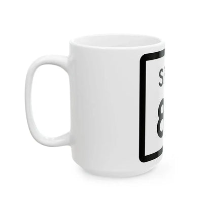 Texas Spur 88 (Texas) (Road Sign) White Coffee Mug - Go Mug Yourself