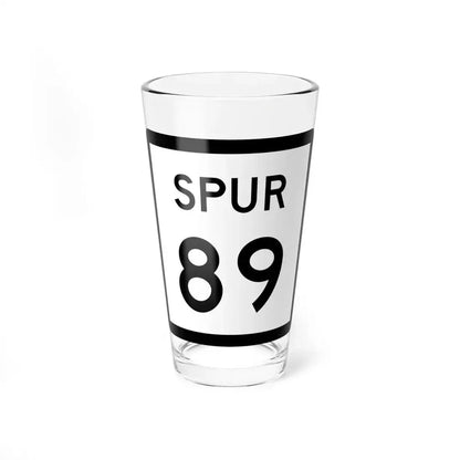 Texas Spur 89 (Texas) (Road Sign) Pint Glass 16oz 16oz - Go Mug Yourself