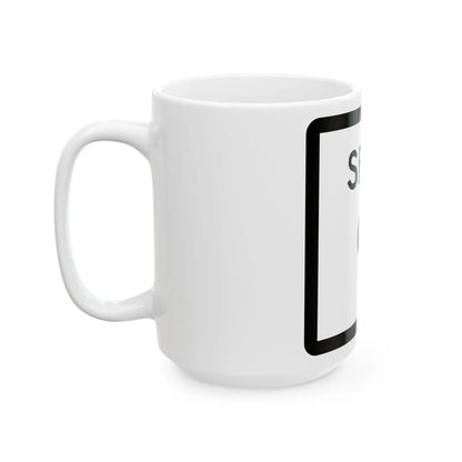 Texas Spur 9 (Texas) (Road Sign) White Coffee Mug - Go Mug Yourself