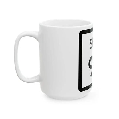 Texas Spur 90 (Texas) (Road Sign) White Coffee Mug - Go Mug Yourself