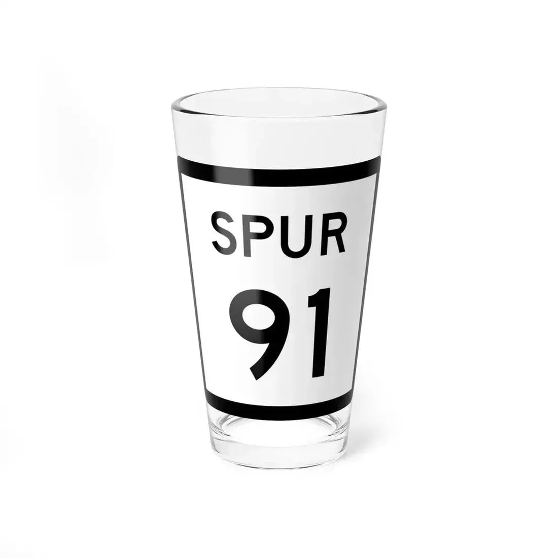Texas Spur 91 (Texas) (Road Sign) Pint Glass 16oz 16oz - Go Mug Yourself