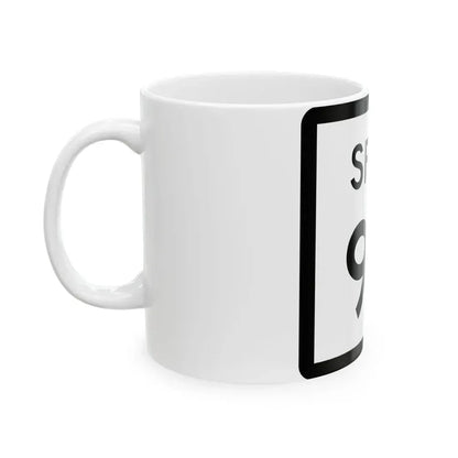 Texas Spur 92 (Texas) (Road Sign) White Coffee Mug - Go Mug Yourself