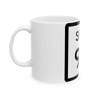 Texas Spur 98 (Texas) (Road Sign) White Coffee Mug - Go Mug Yourself
