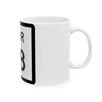 Texas Spur 98 (Texas) (Road Sign) White Coffee Mug - Go Mug Yourself
