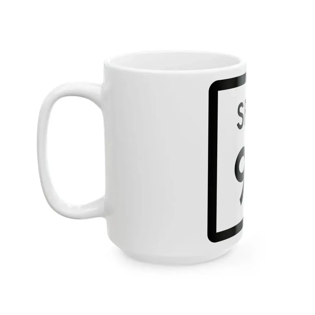 Texas Spur 98 (Texas) (Road Sign) White Coffee Mug - Go Mug Yourself